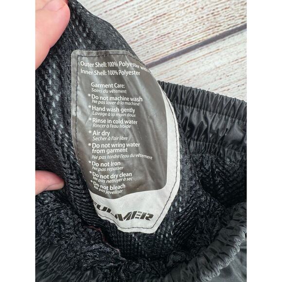 Fulmer Mesh Lined Motorcycle Rain Pants Men's Size Large Black - Picture 10 of 13